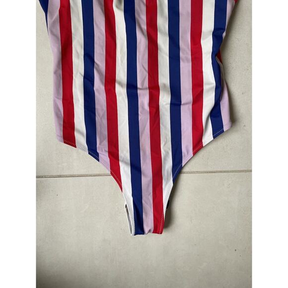 Old Navy Swim One Piece Multicolor Striped Swimwear - Picture 4 of 7